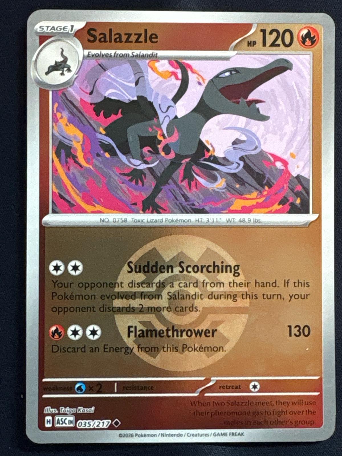 Ascended Heroes Salazzle [Ball] Pokémon card